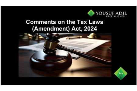 Comments on The Tax Laws (Amendment) Act, 2024